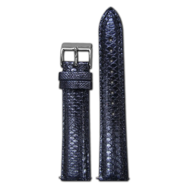 Quick Release | Snake Watch Band | Midnight Blue | for Michele