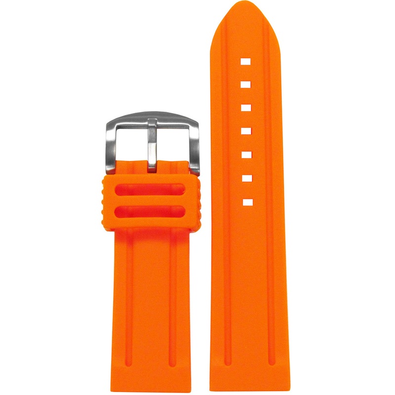 Softest Rubber Watch Band | Waterproof | Diver | Orange