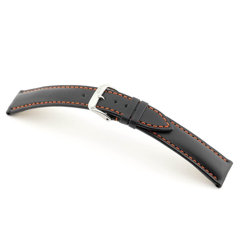 Genuine Cowhide Watch Band | Smart | Orange Stitch