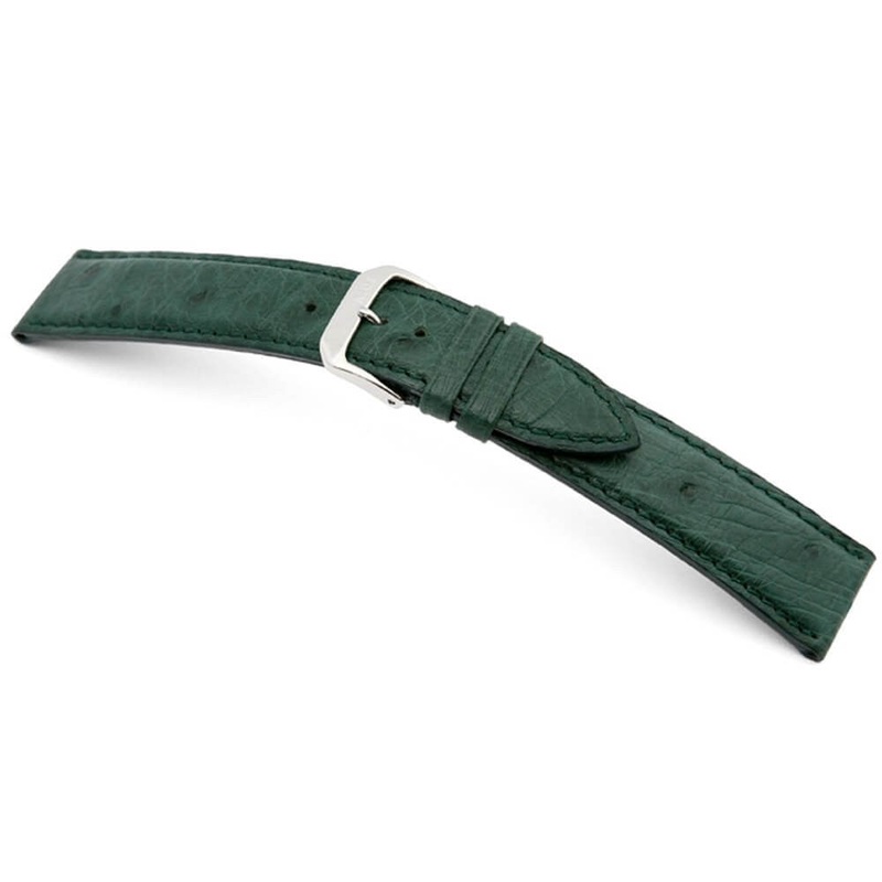 Genuine Ostrich Watch Band | Maison | Forest Green