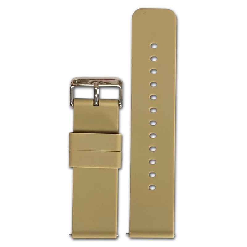 Quick Release Watch Band | Silicone | Two-Piece | Tan