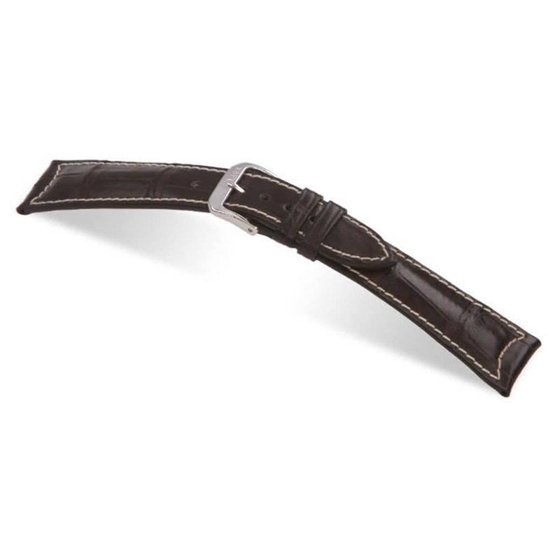 Genuine Alligator Watch Band | Avantgarde | Mocha | For Jaeger le Coultre