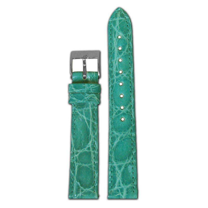Genuine Crocodile Watch Band | Quick Release | Turquoise | for Michele