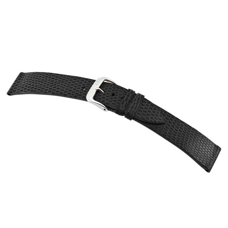 Genuine Lizard Watch Band | Charme | Glossy | Black