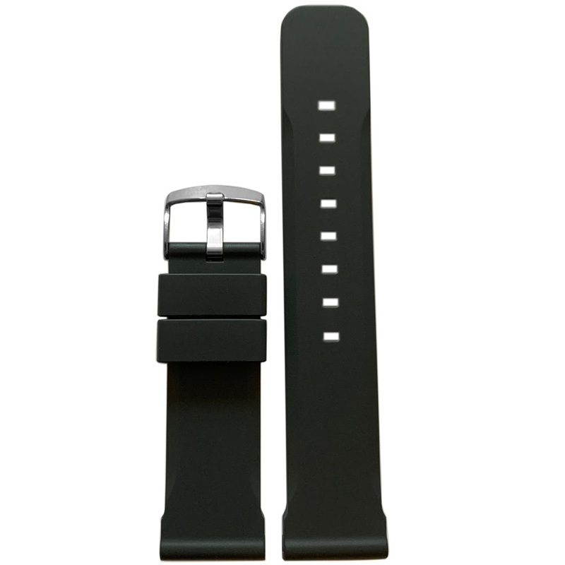 NBR Italian Rubber Watch Band | Bonetto 317 | Carbon