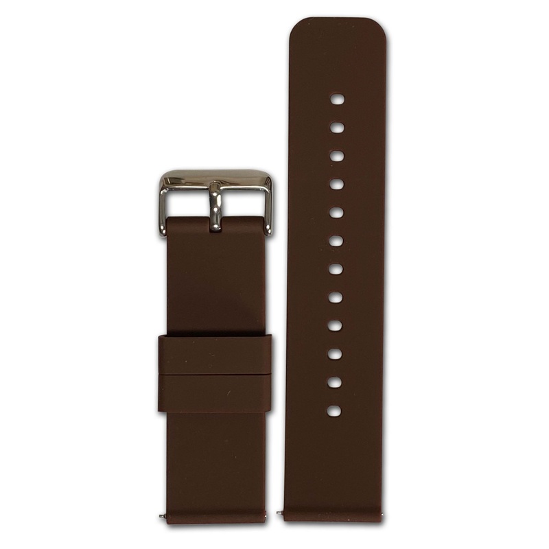 Quick Release Watch Band | Silicone | Two-Piece | Brown