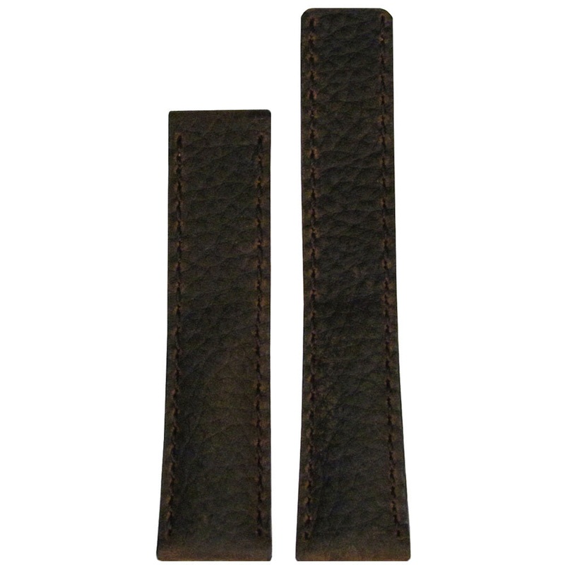 Brown Deep Oil Watch Band | Colored Stitch | for Breitling Deploy