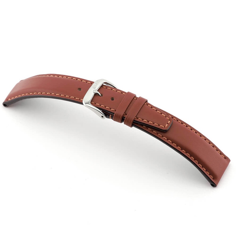 Genuine Calfskin Watch Band | Capri | Mahogany