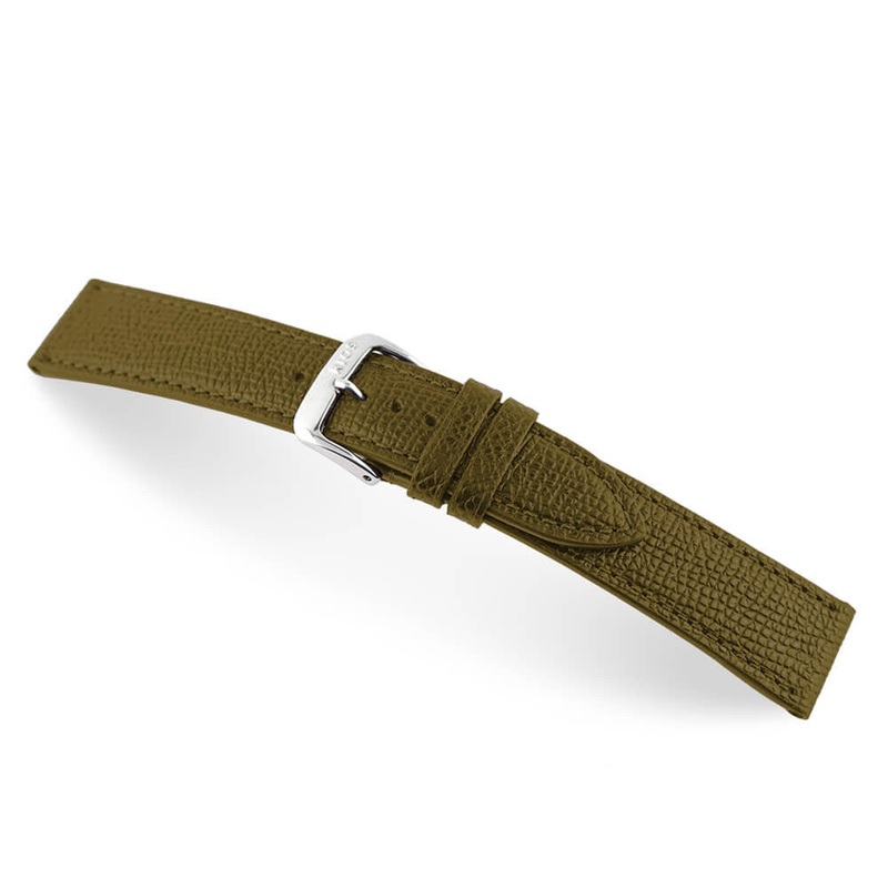 Genuine Cowhide Watch Band | French | Olive Drab