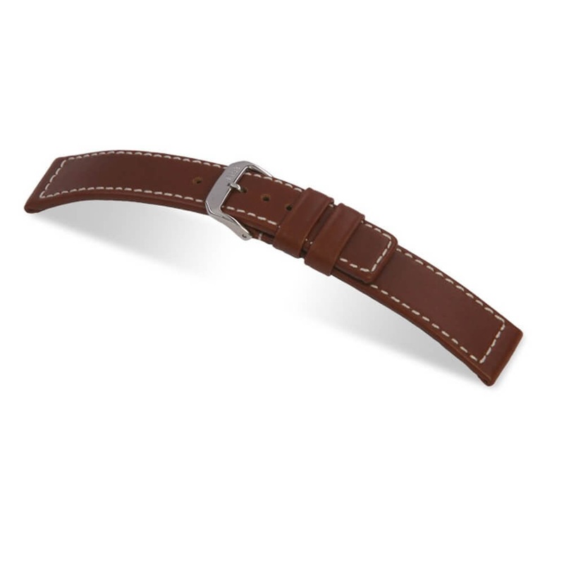 Hydrophobic Leather Watch Band | Mariner | Water Resistant | Mahogany