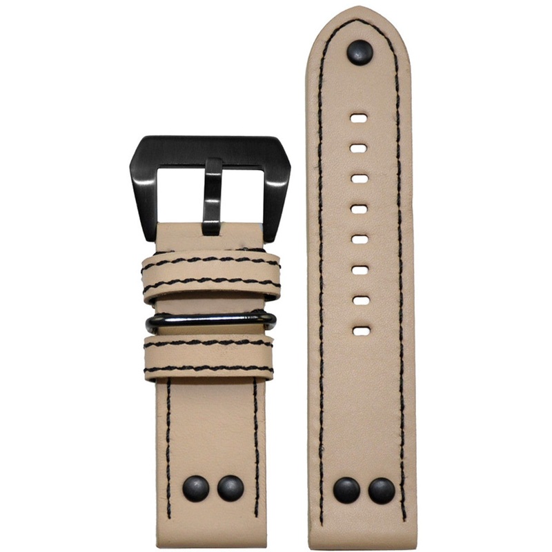 Vintage Leather Watch Band | MB-1 Pilot | Natural Beige
