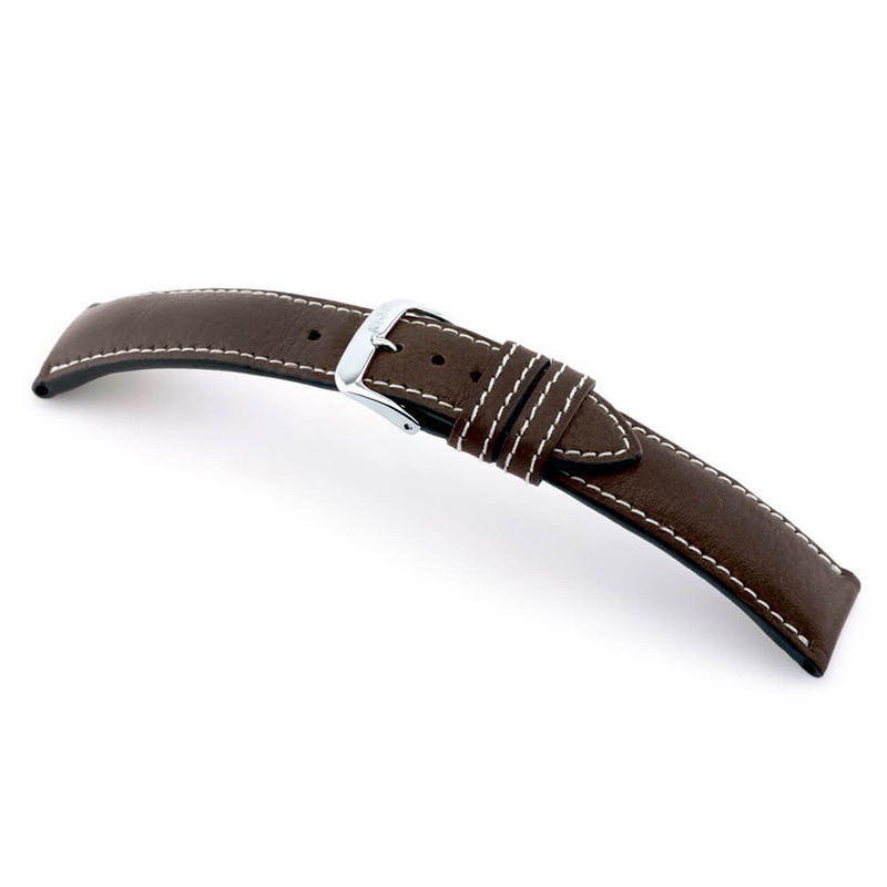 Genuine Certified Organic Leather Watch Band | Weilheim | Mocha