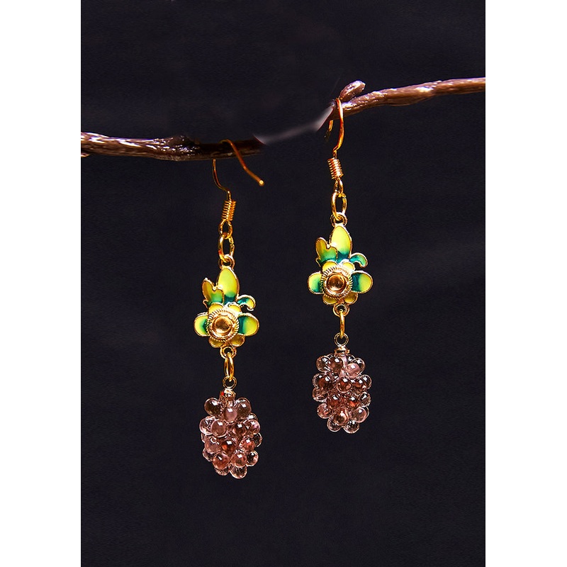 Fine Grades Acrylic Flower Drop Earrings