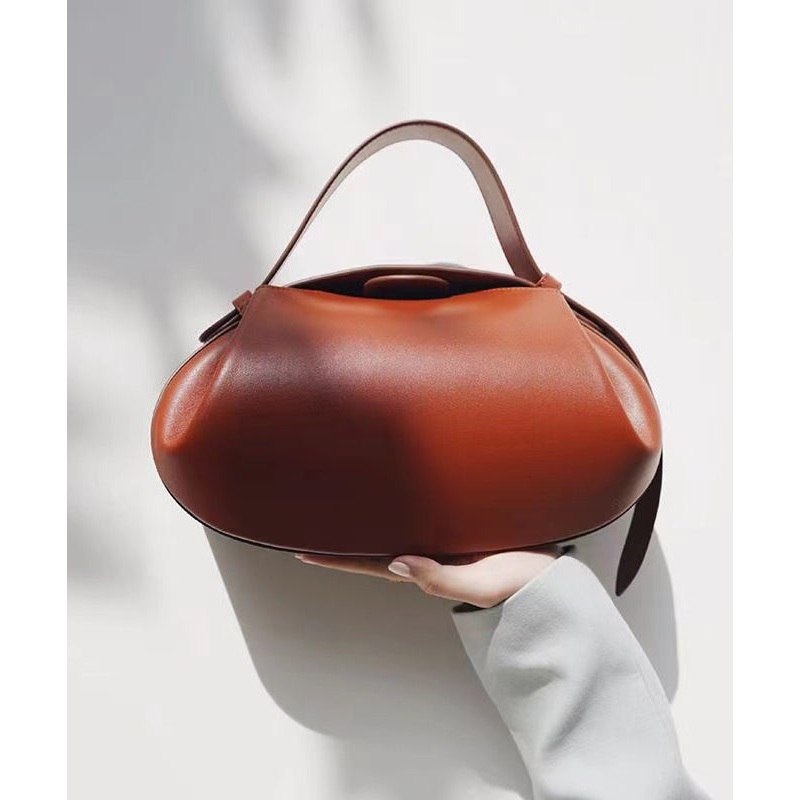 2024 New Casual Versatile Wine Red Tote Handbag