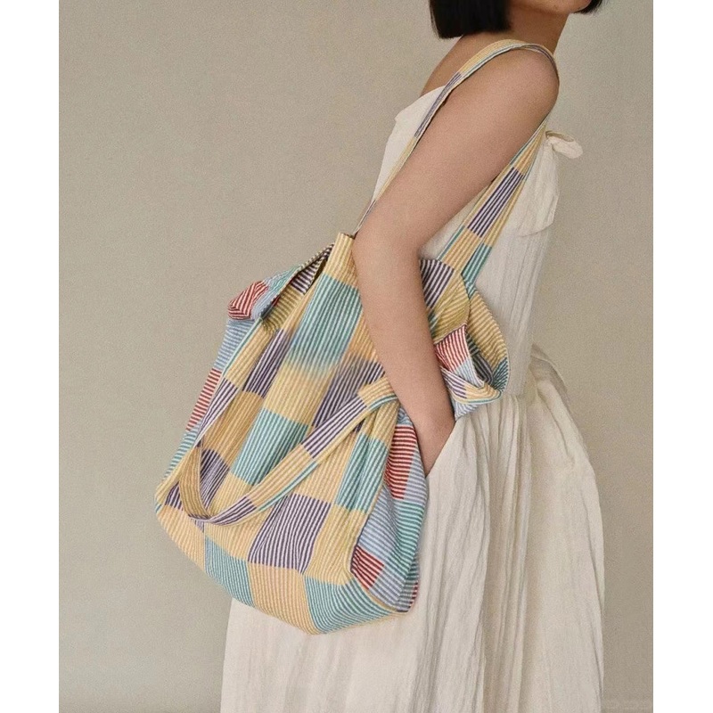 2024 Vacation Style Large Capacity Canvas Shoulder Crossbody Bag