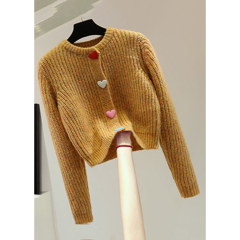 Loose O-Neck Cotton Knit Knitted Sweater Winter