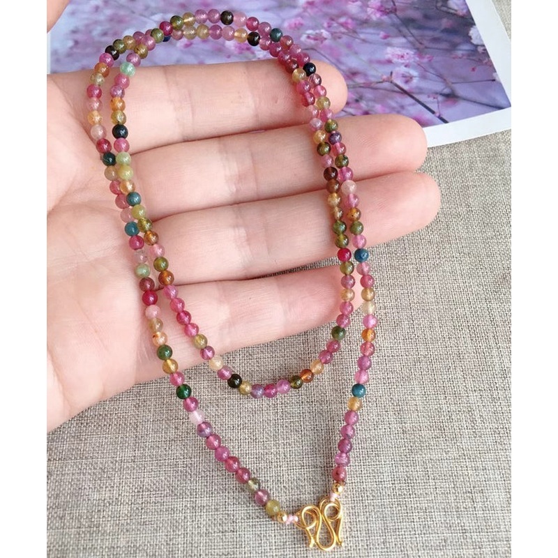 Stylish Rainbow Beading Gratuated Bead Necklace