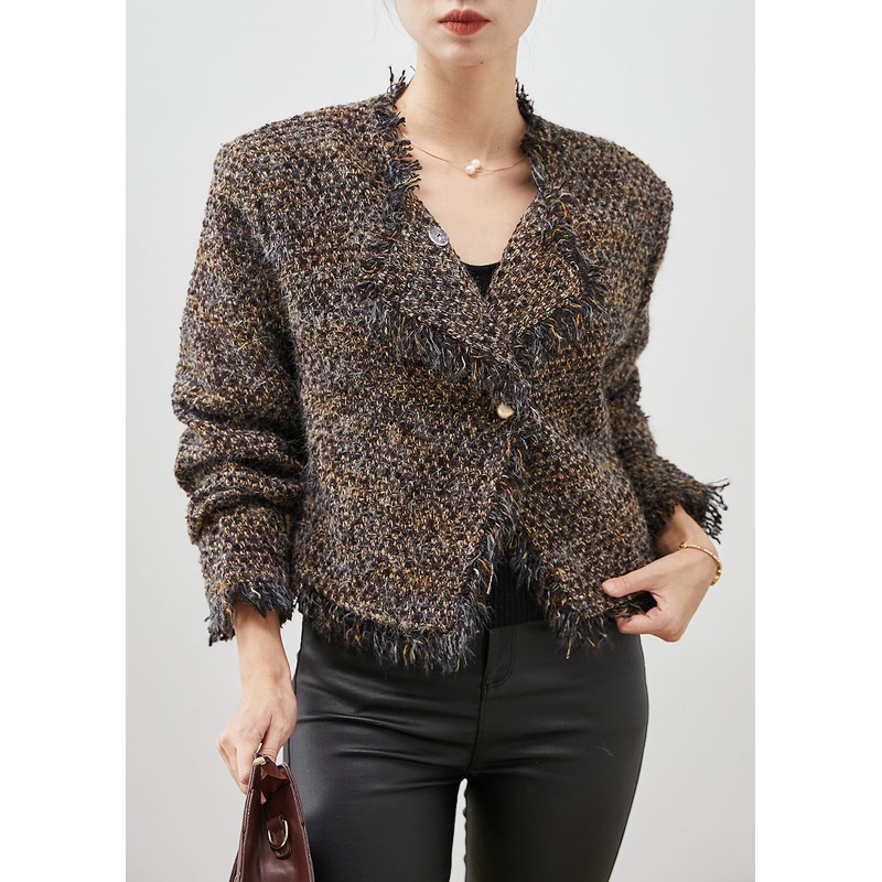 Beautiful Black V Neck Duck Down Filled Short Coats Winter