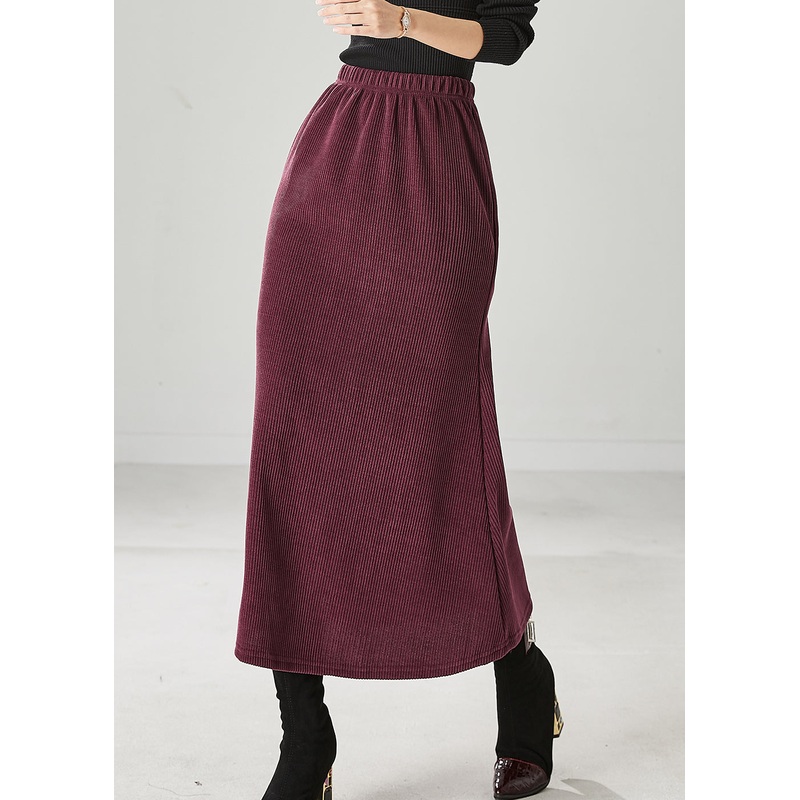 Modern Mulberry Silm Fit Corduroy Skirts Spring