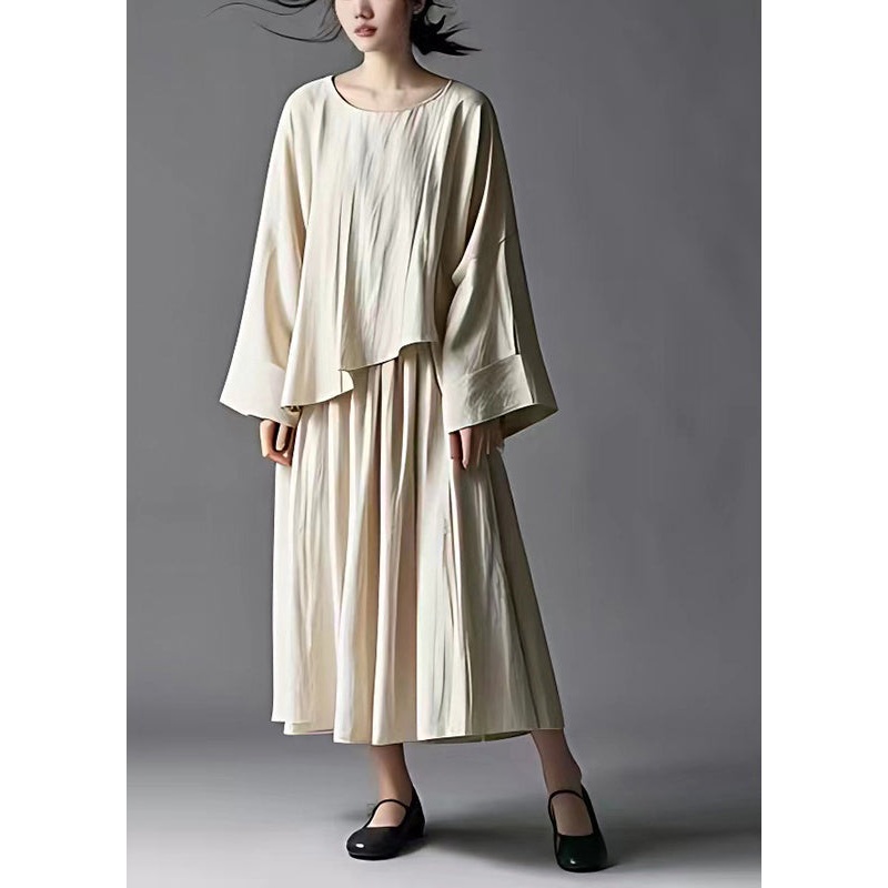 Casual Oversized Asymmetrical Design Linen Two Pieces Set Summer
