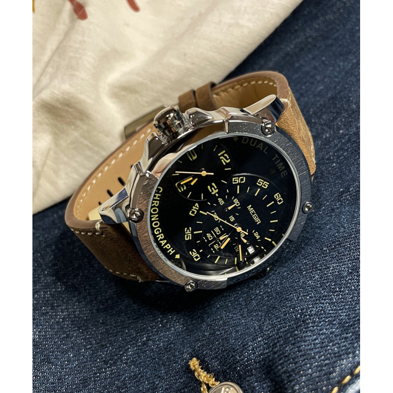 Boho Silk Leather Tempered Glass Quartz Movement Watch