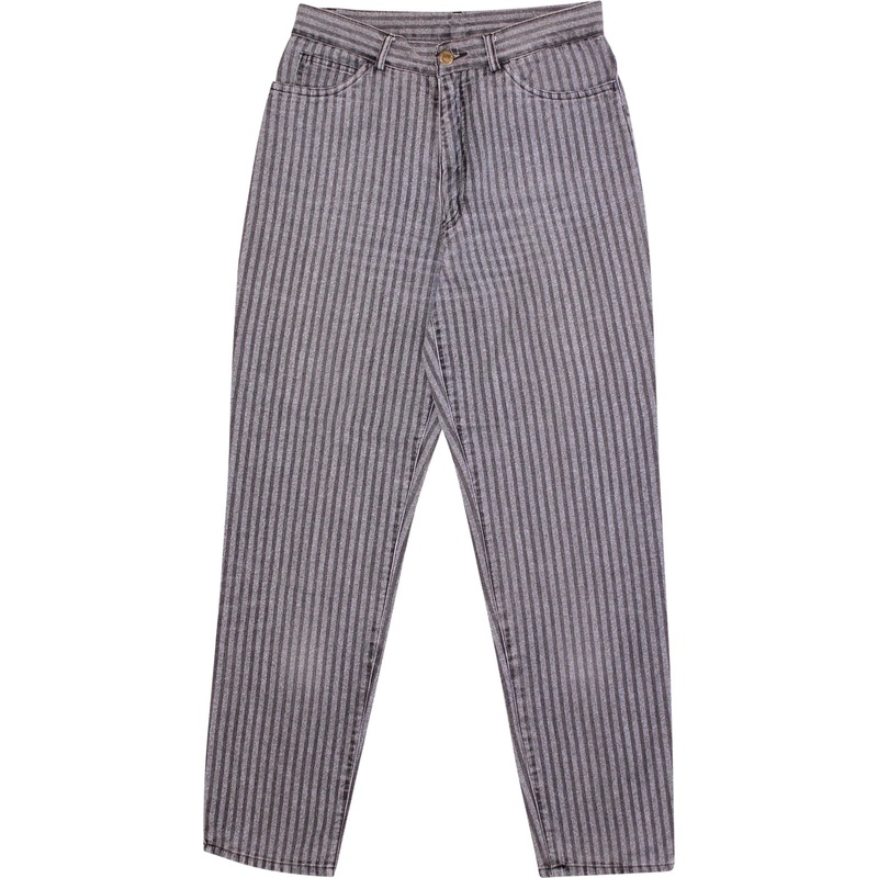 Grey Striped Mom Jeans by Rifle