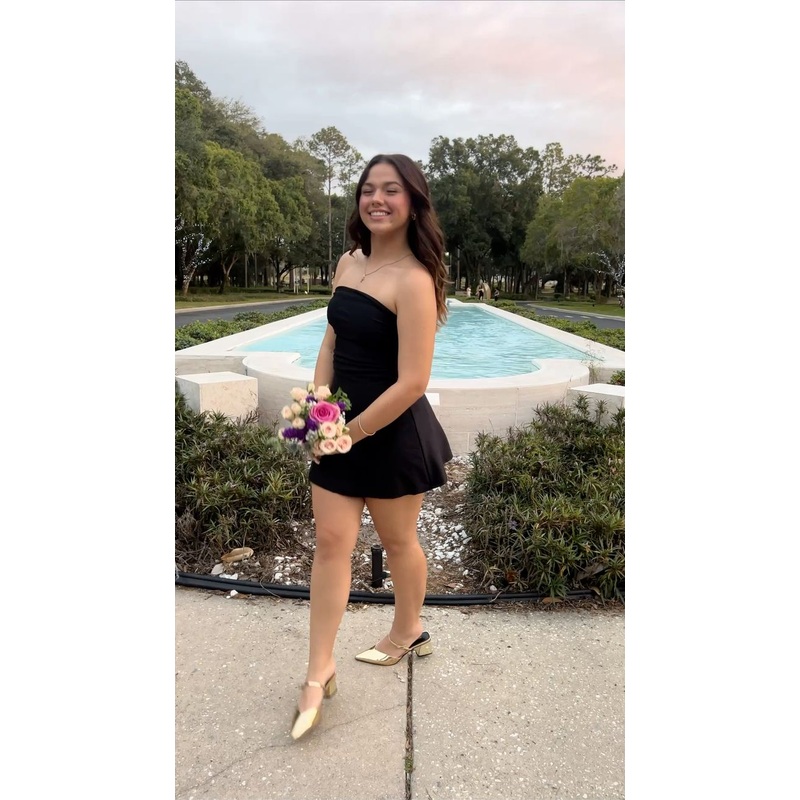 Strapless A Line Short Prom Dress Formal Party Dress J5508