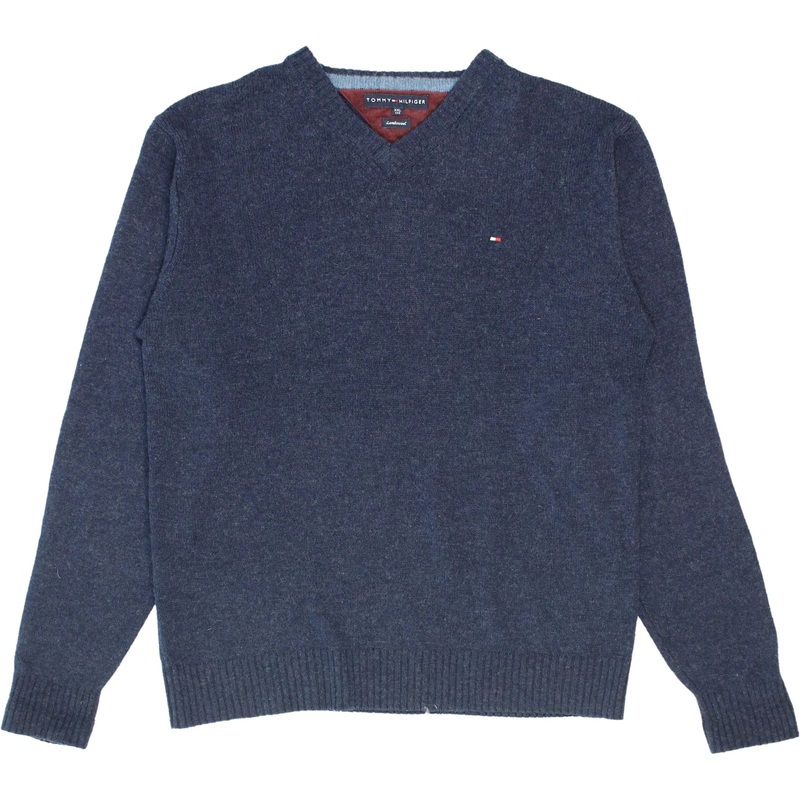 Wool Knitted V-Neck Sweater