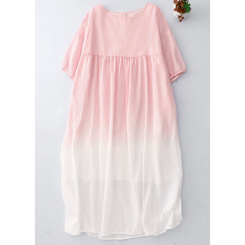 Bohemian Gradient Color Oversized Cotton Beach Dess Summer