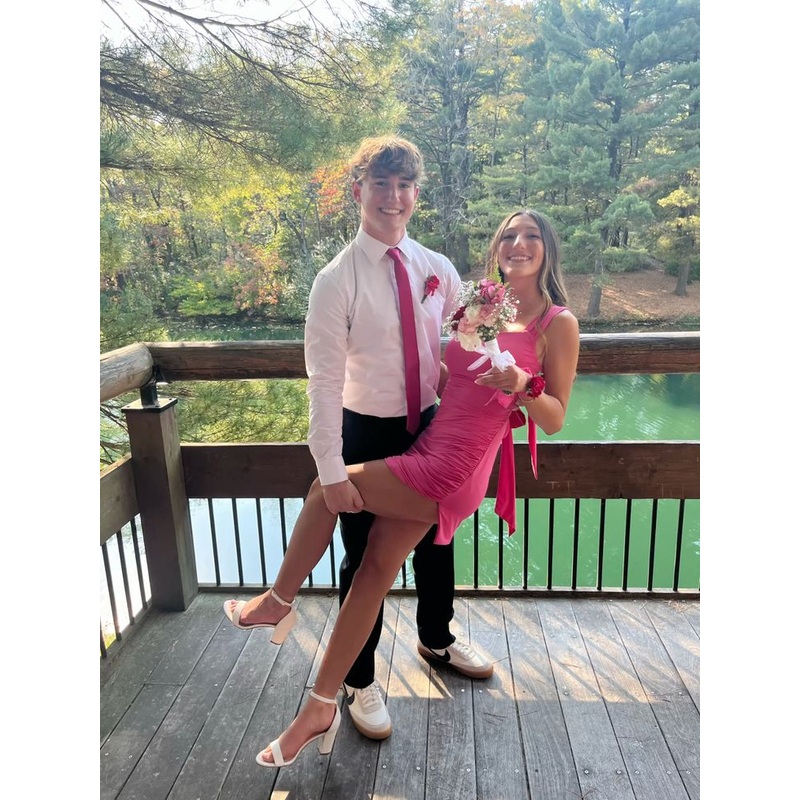 Elegant Sheath Pink Homecoming Dress Satin Mini Dress J7594