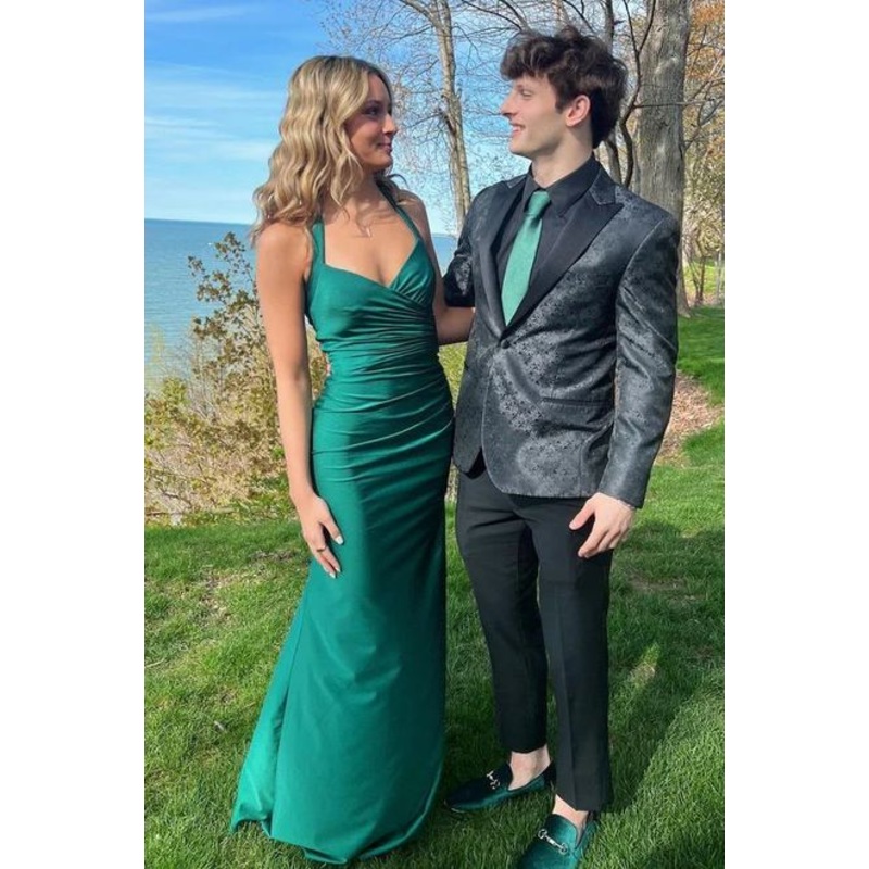 Green Mermaid Long Prom Dress Formal Evening Dress J5482