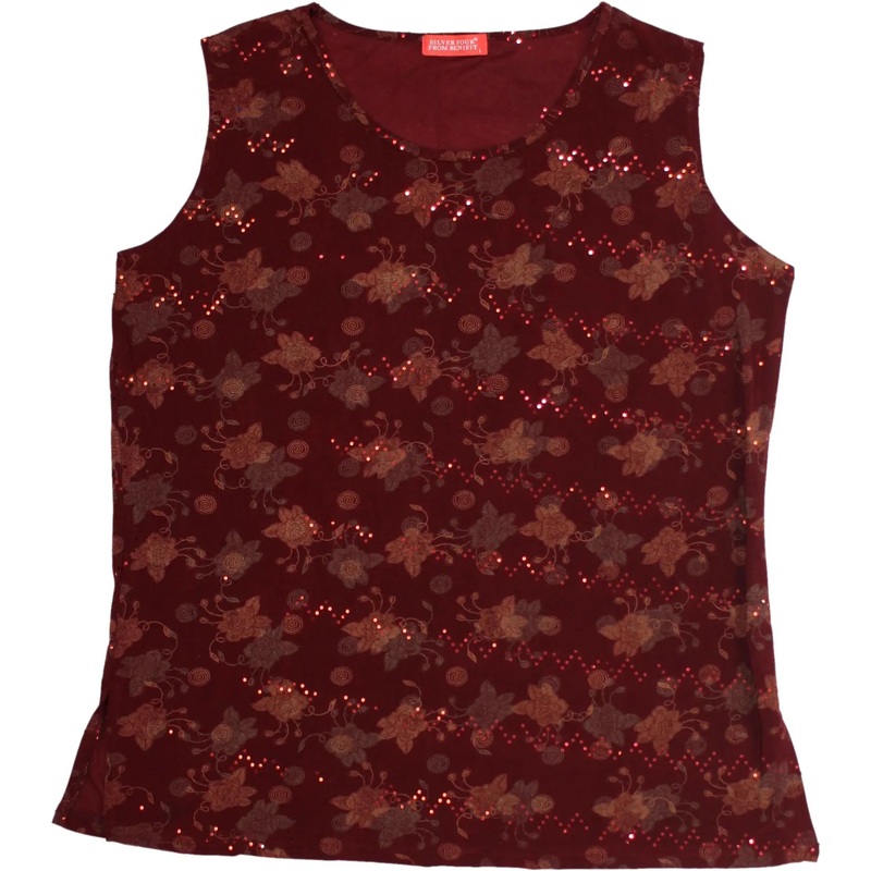 90s Red Diamante Top