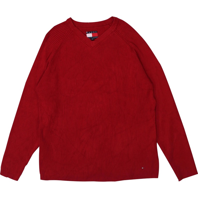 Red Knitted Jumper by Tommy Hilfiger