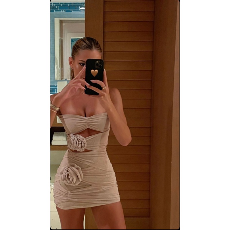 Strapless Sheath Chiffon Homecoming Dress Birthday Dress J7669