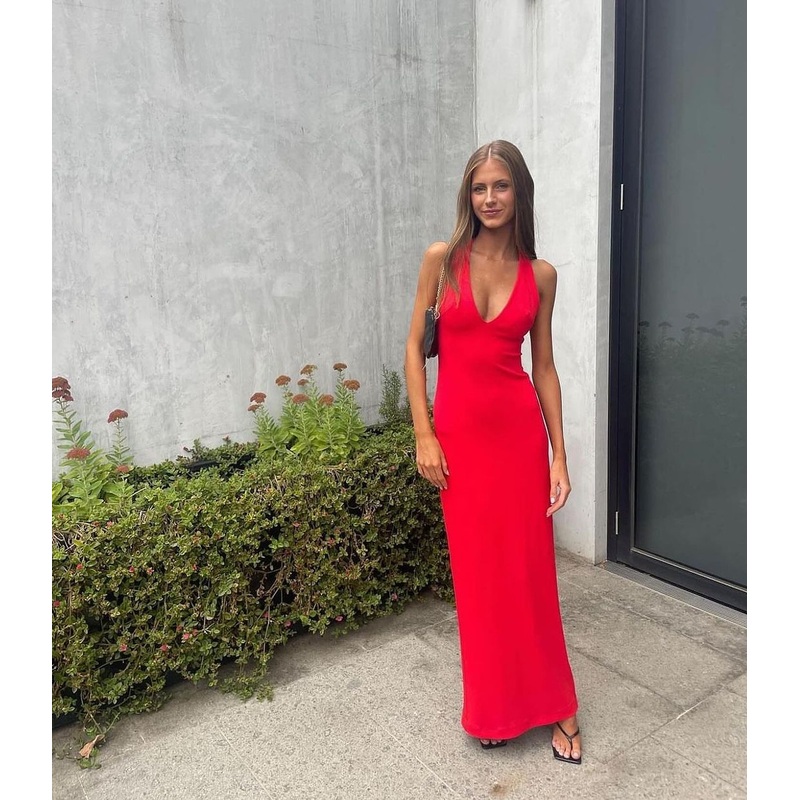 V Neck Sheath Long Prom Dress Formal Evening Party Dress J3559