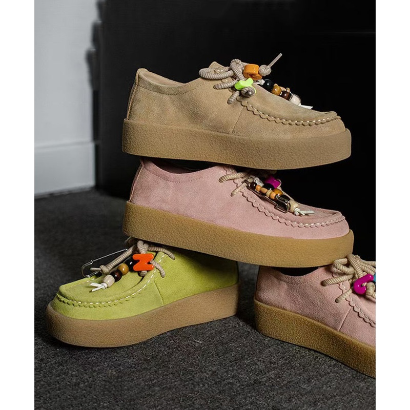 2025 Spring New Style Lace Up Versatile Platform Shoes