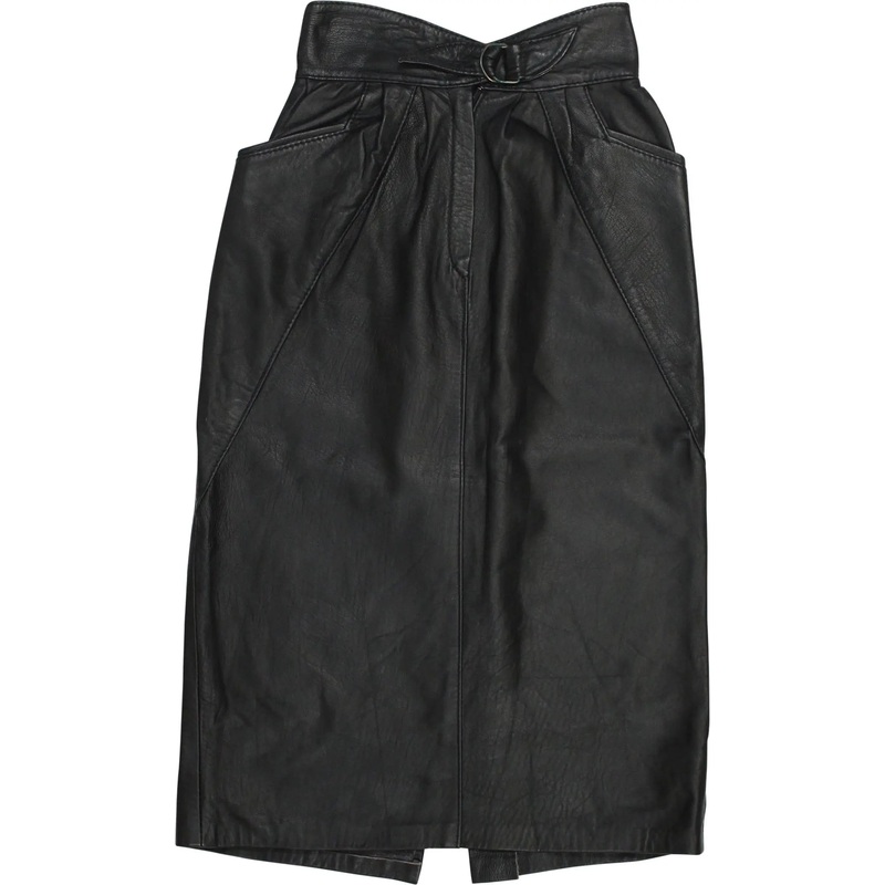 Black Leather Skirt