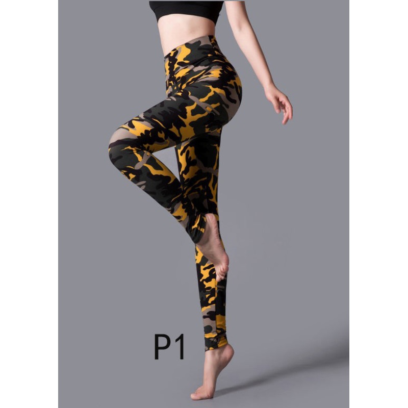 Chic Print High Waist Capri Running Leggings