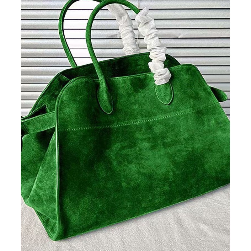 Fashion Green Large Capacity Suede Tote Handbag
