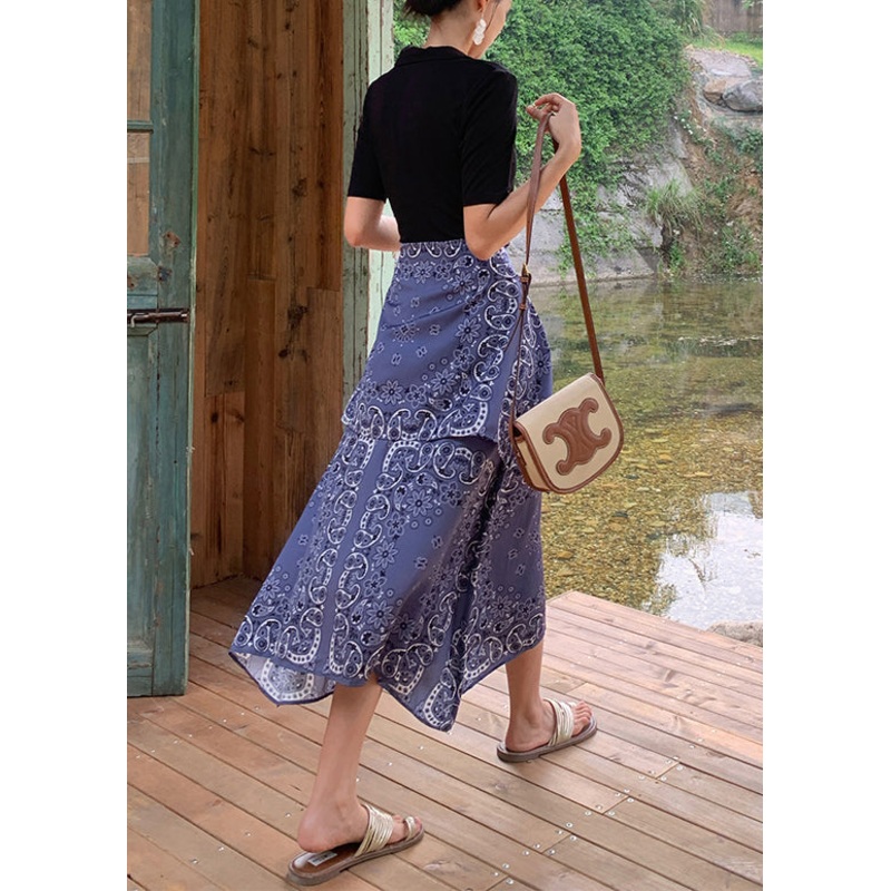 New Black Peter Pan Collar Print Patchwork Cotton Long Dresses Summer