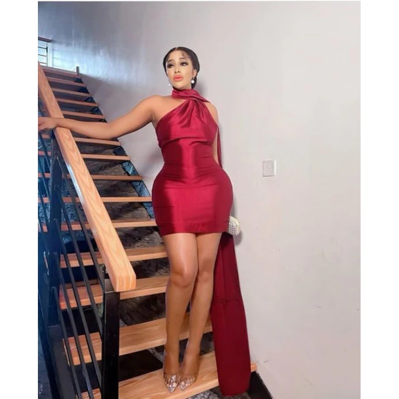 Halter Neckline Bodycon Dress Mini Homecoming Dress J3937