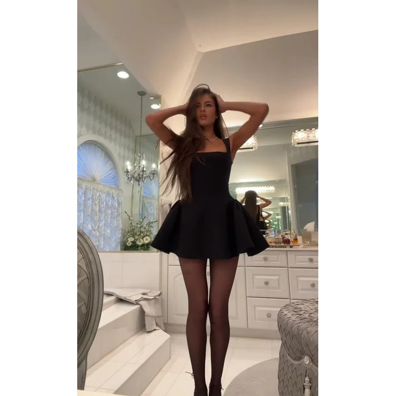 Black A Line Homecoming Dress Short Birthday Party Dress J3926
