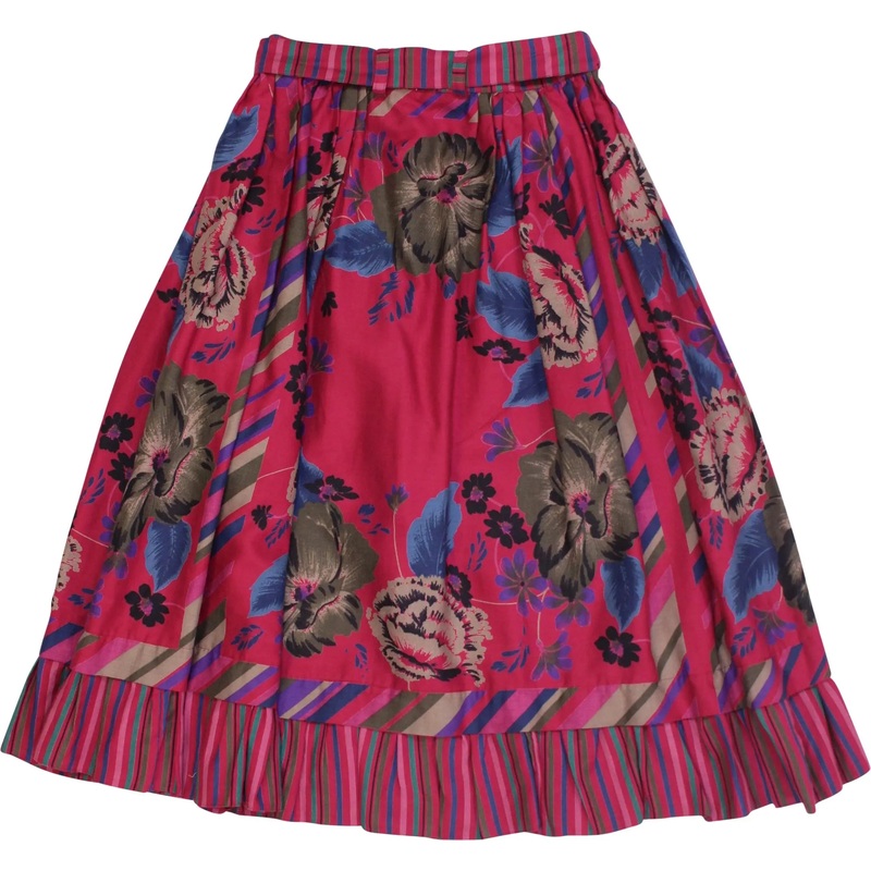80s Skirt with Flower Print