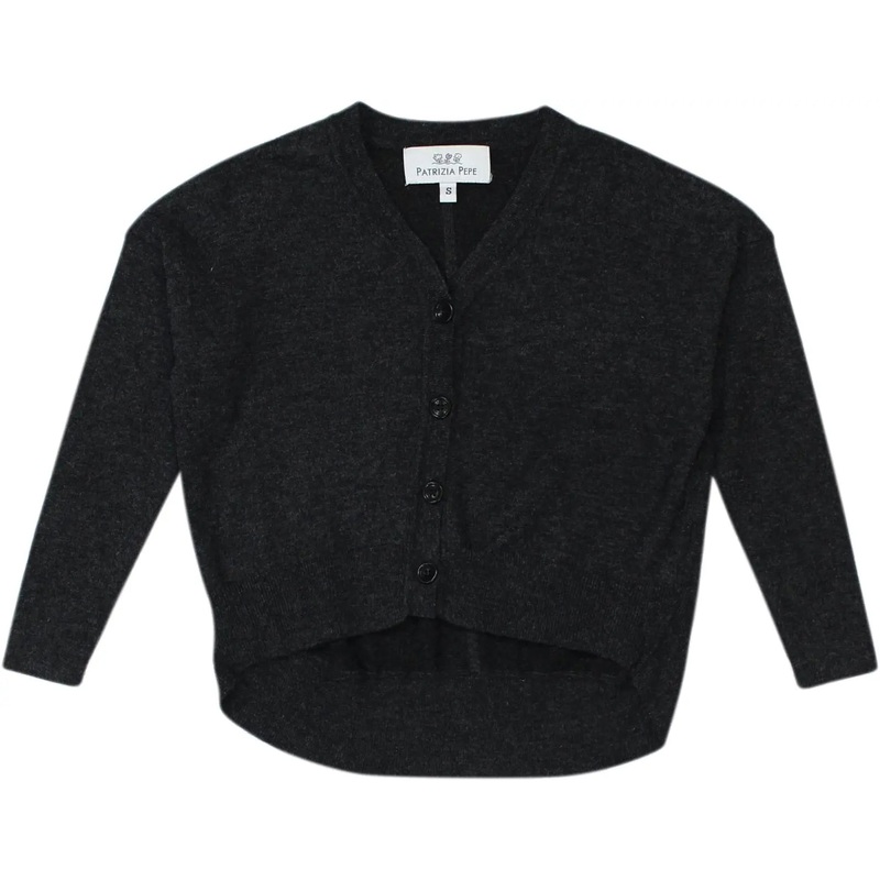 Grey Wool Blend Cardigan by Patrizia Pepe