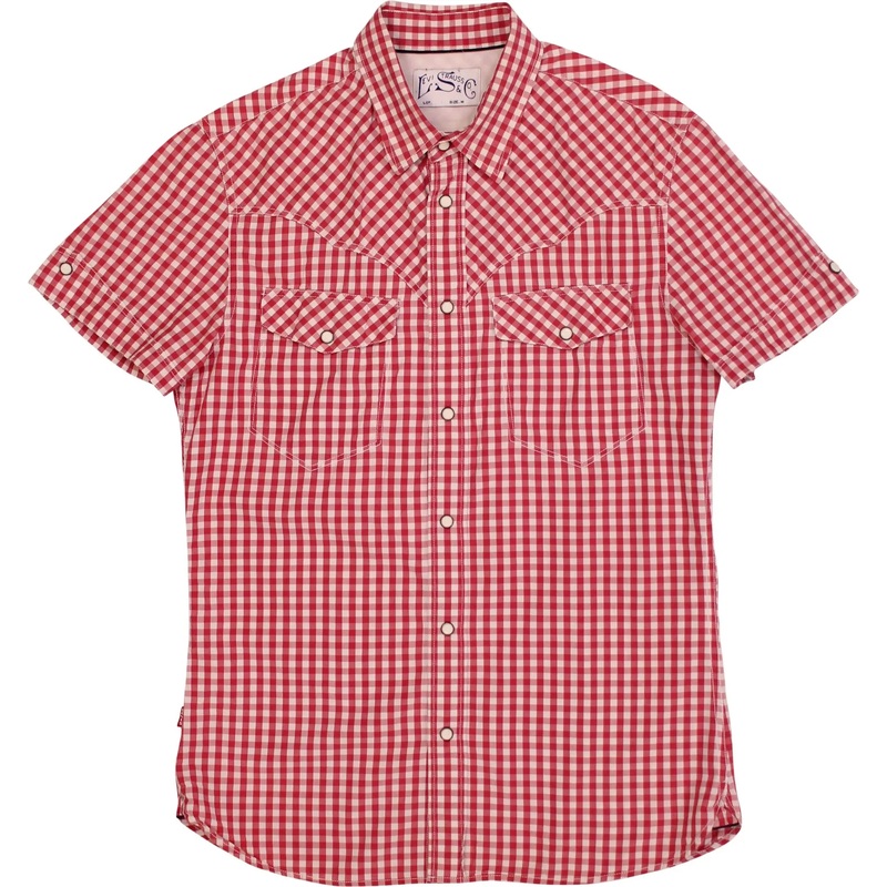 Red Checked Short Sleeve Shirt by Levi’s