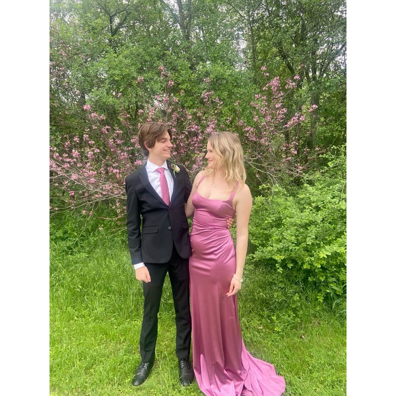 Sheath Satin Prom Dress Elegant Long Party Dress J4914