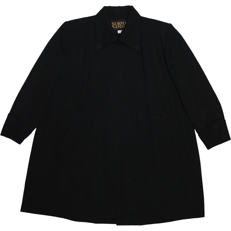 Black Blazer with Shoulder Pads by Norma Kamali