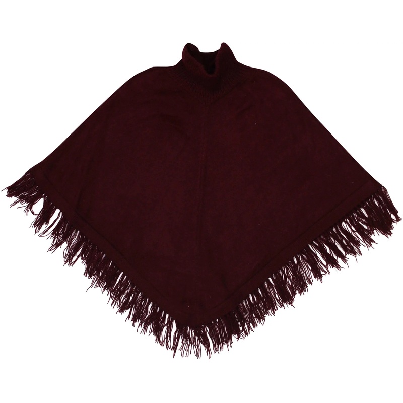 High Neck Knitted Poncho