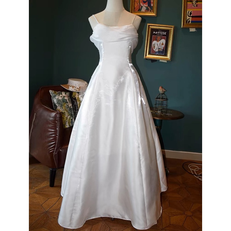 White A Line Long Prom Dress Formal Party Dress J3202
