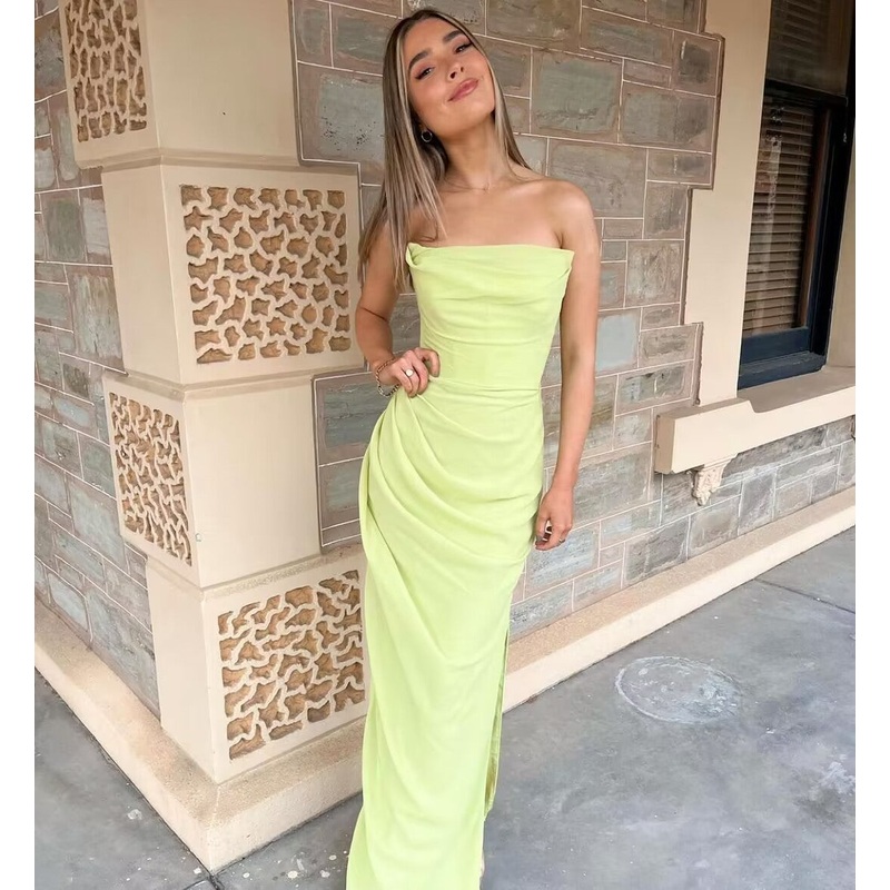 Strapless Sheath Long Prom Dress Evening Dress J2865